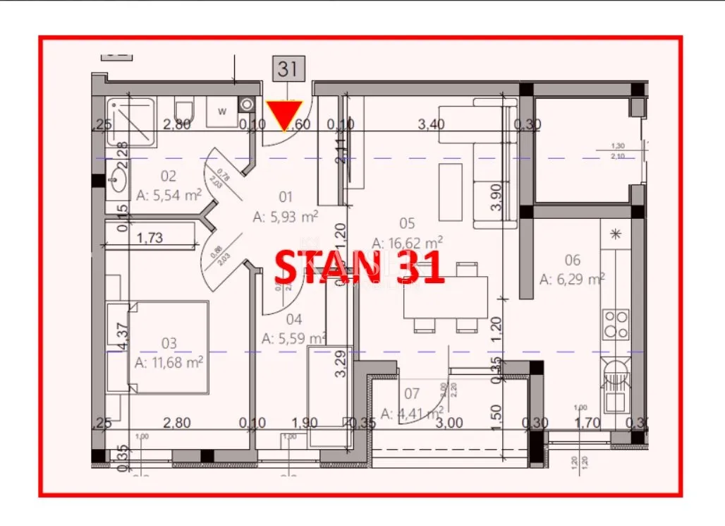 istra, pula- dvosoban stan 54m² u modernoj novogradnji - slika 18