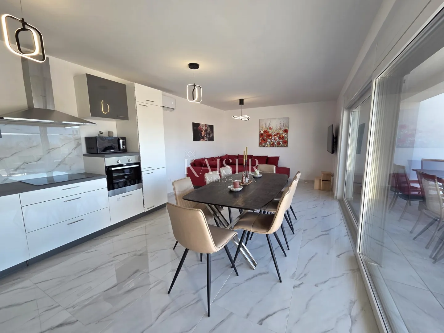 otok krk, brzac - duplex 157m2, pogled more - slika 4