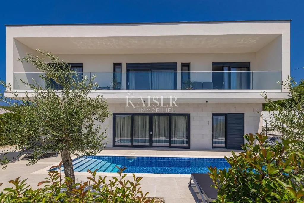 krk, okolica - luksuzna villa 199m2, pogled na more - slika 2