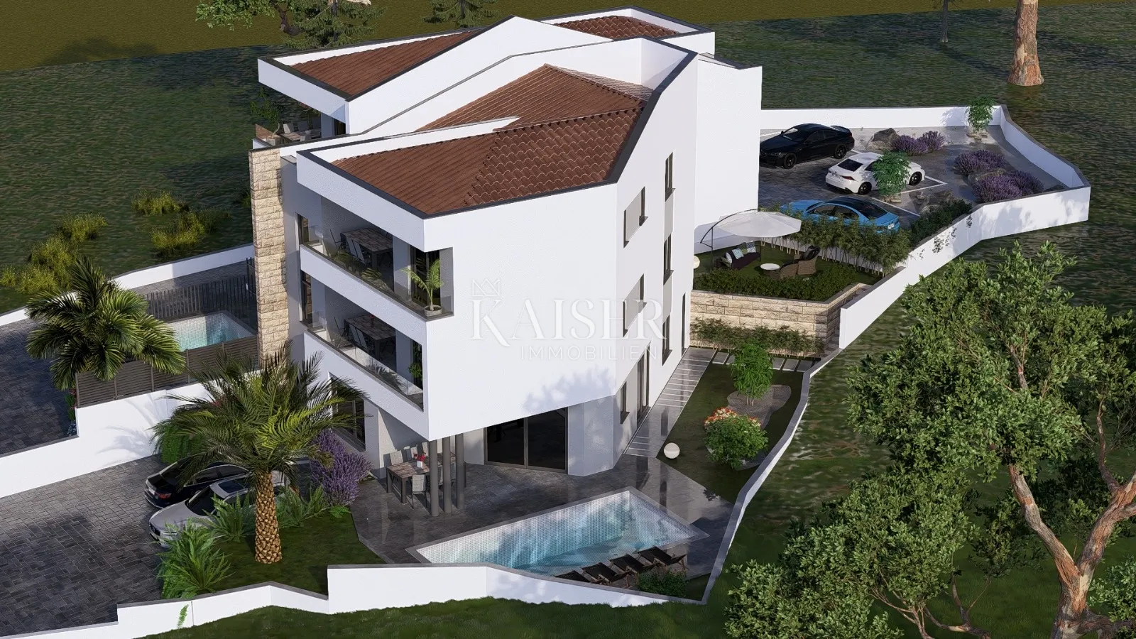 otok krk, vrbnik -luksuzan stan 100m2 blizu mora - slika 9