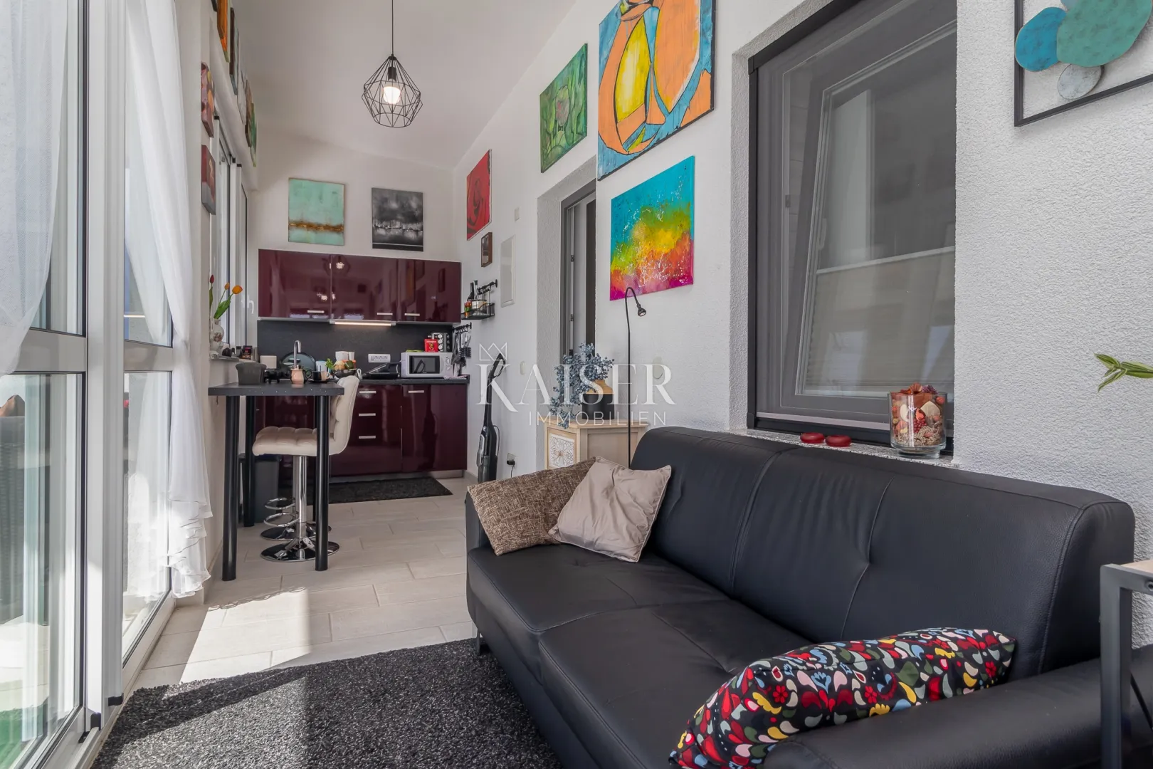 otok krk, malinska-moderna vila 190m2 s pogledom na more - slika 14