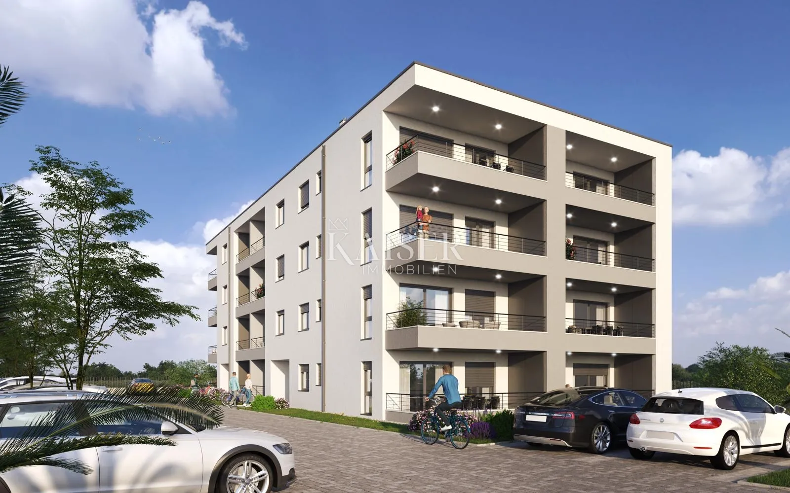 Dražice, novogradnja - stan 69,80 m2, 2S+DB - Dražice, Jelenje