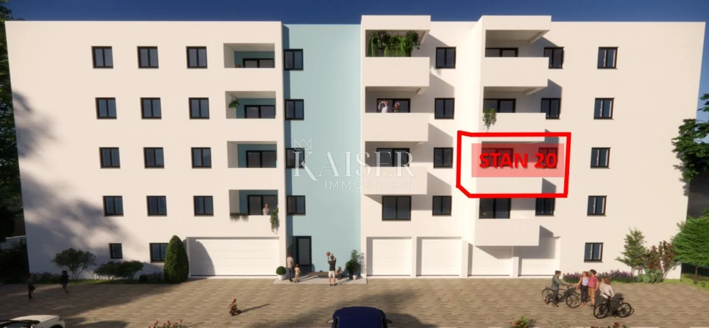 Istra, Pula- modern jednosoban stan 42m² s balkonom