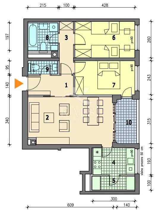 stan+gpm, najam, zagreb, donji grad, 71 m2, 3-soban - slika 10