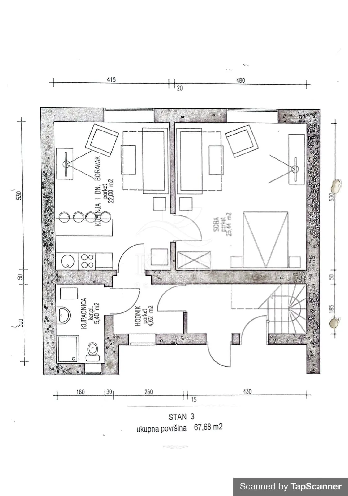 prodaja, stan ( 3 apartmana),zagreb ,centar, 137 m² - slika 21