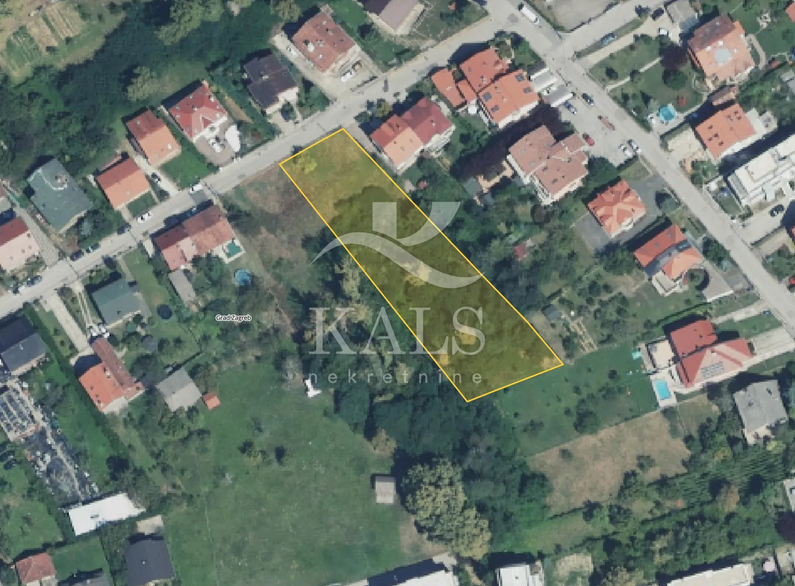 GRAĐEVINSKO ZEMLJIŠTE, PRODAJA, ZAGREB, JAZBINA, 2342 m2