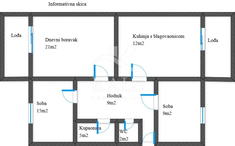 stan, zagreb , najam, trnje , 82 m2, 3-soban - slika 17