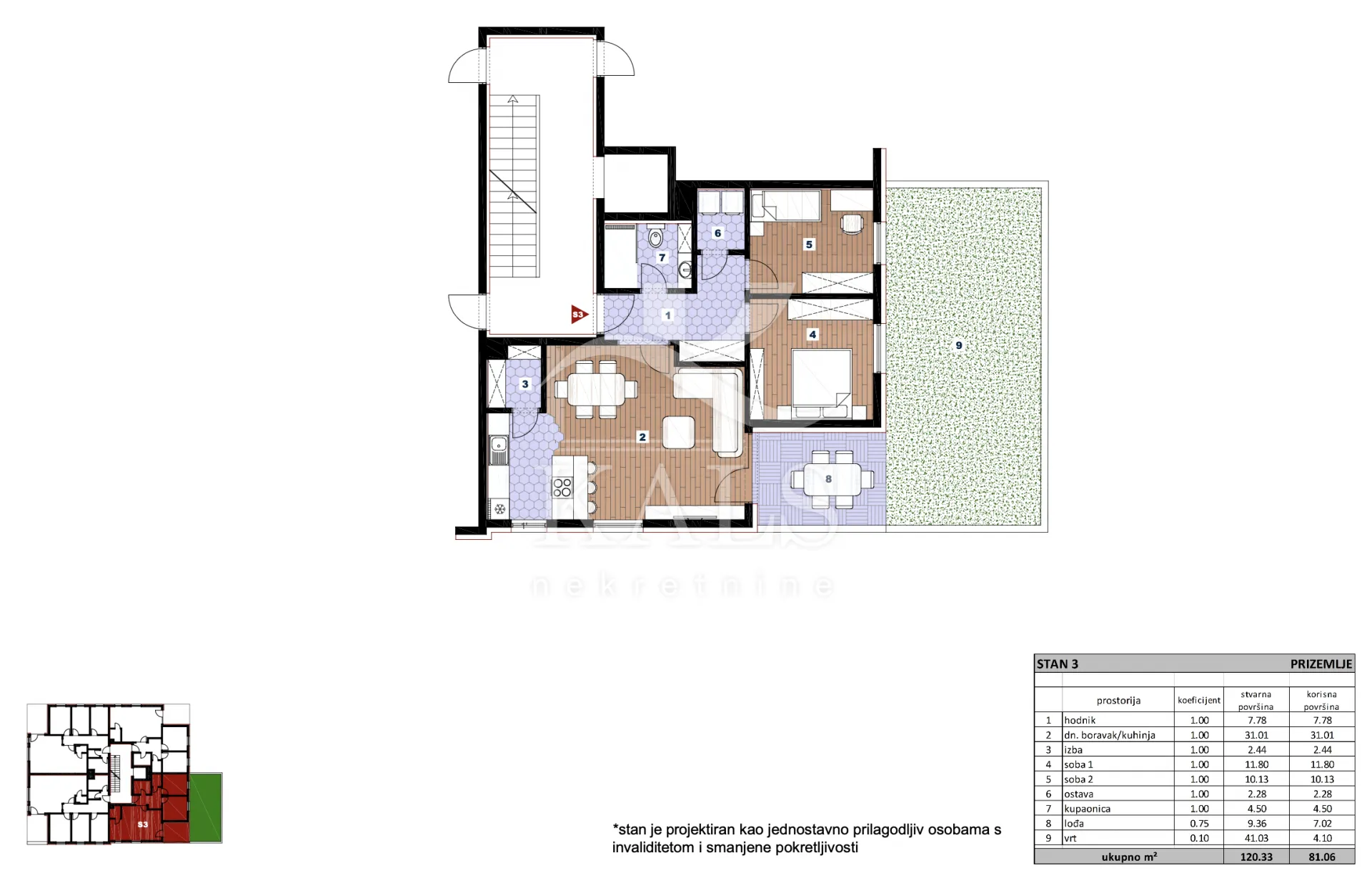 stan s3, novogradnja, prodaja, sesvete, 81.06 m2, 3-soban - slika 10