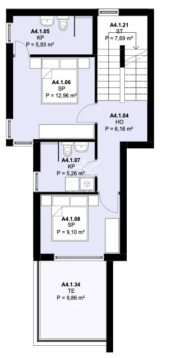 stan a4-1, novogradnja, prodaja, kaštel novi, 162 m2, 3-s - slika 18