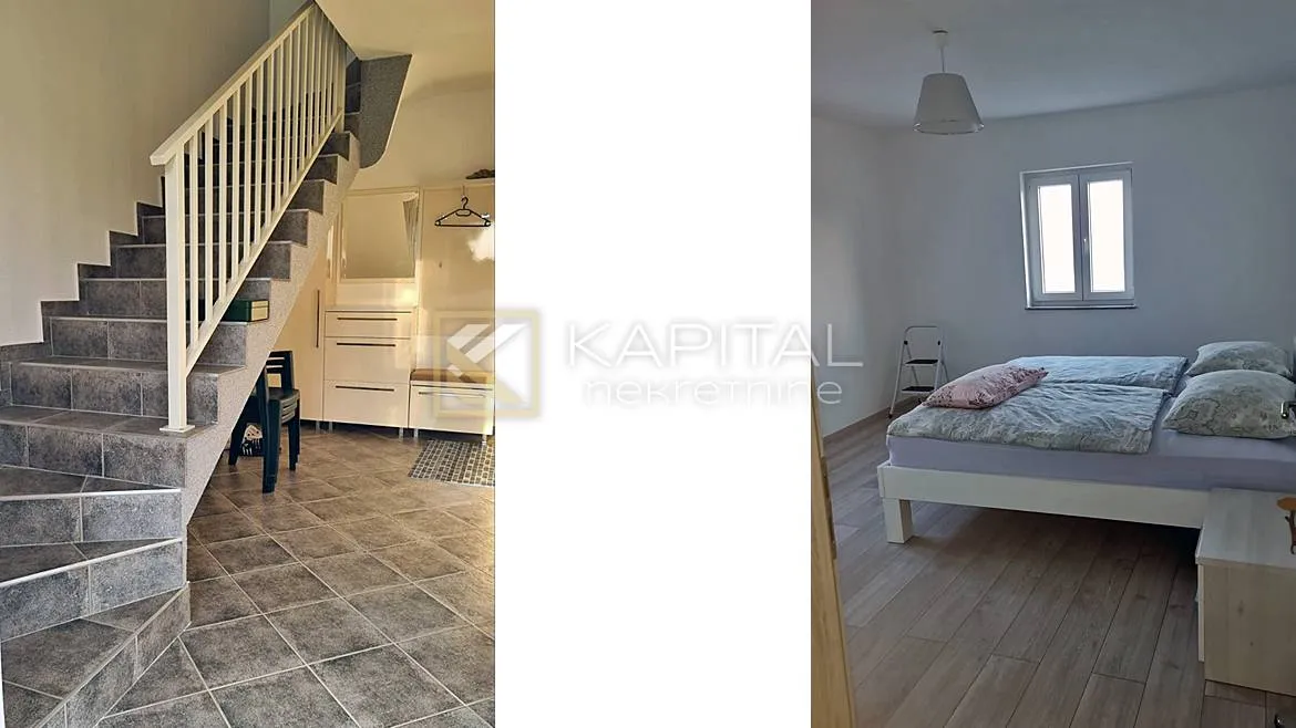 karlobag, novija kuća, 3 stana, 200 m od mora! - slika 22