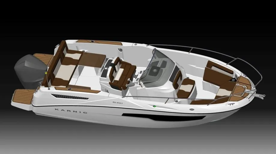 karnic 7.15 m (sl651) - otvoreni pramac/kabina u konzoli, model 2024 - slika 3
