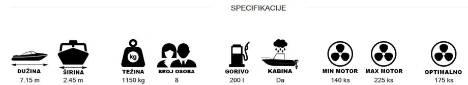 karnic 7.15 m (sl651) - otvoreni pramac/kabina u konzoli, model 2024 - slika 13