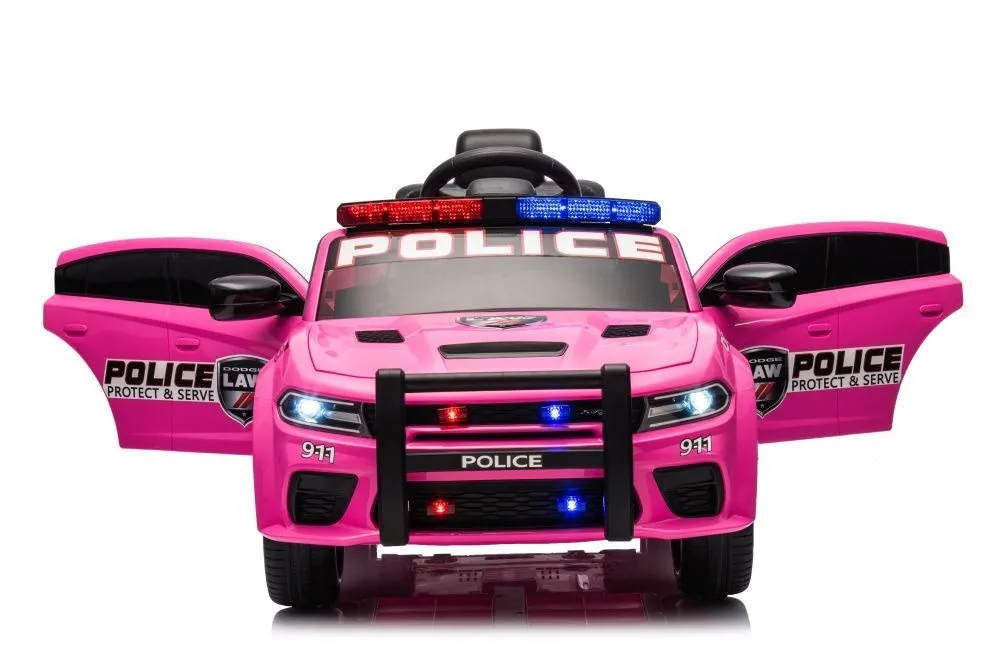 licencirani policijski auto na akumulator dodge charger - rozi - slika 7