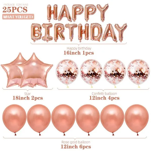 happy birthday rođendanski party set 25u1 - slika 3