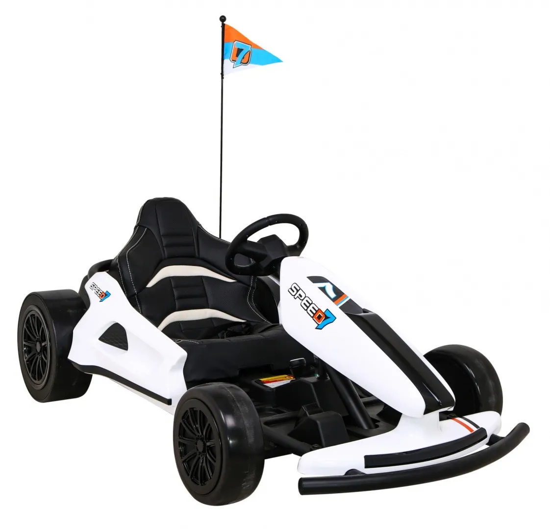 Go-Kart na akumulator SPEED 7 DRIFT KING - bijeli - Mursko Središće