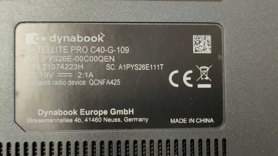 notebook toshiba dynabook pro c40-g / celeron / 4gb/128gb / r1, rate!! - slika 5