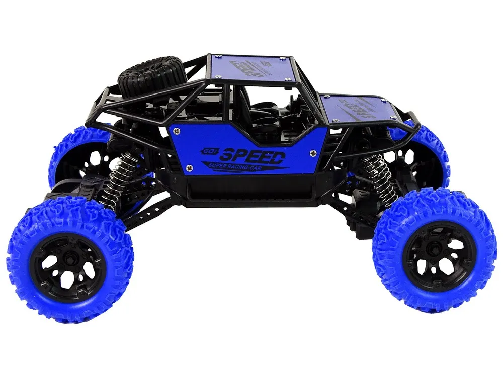remote controlled terrain car r/c 1:18 blue. - slika 5