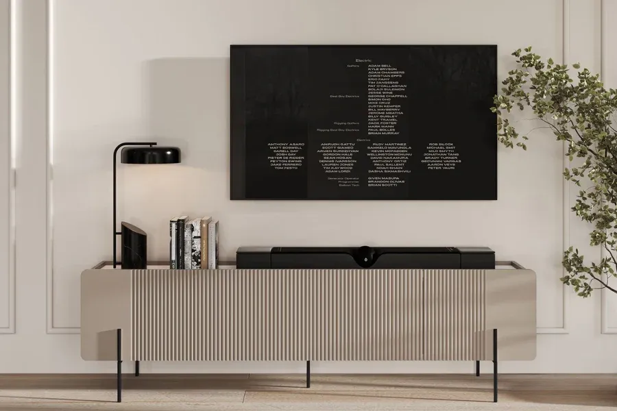 tv komoda malmi 200cm, 2 vrata i 2 ladice, materijal: mdf - slika 2