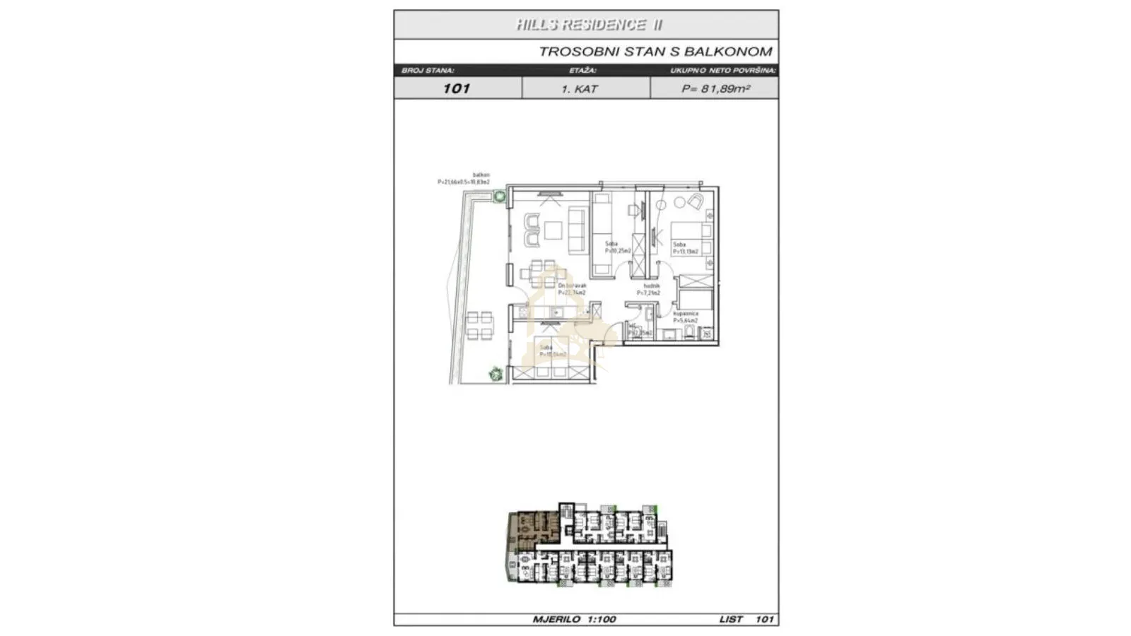 luksuznih 82 m2, 3-soban, 1. kat, makarska, hills residence, ii/101 - slika 10