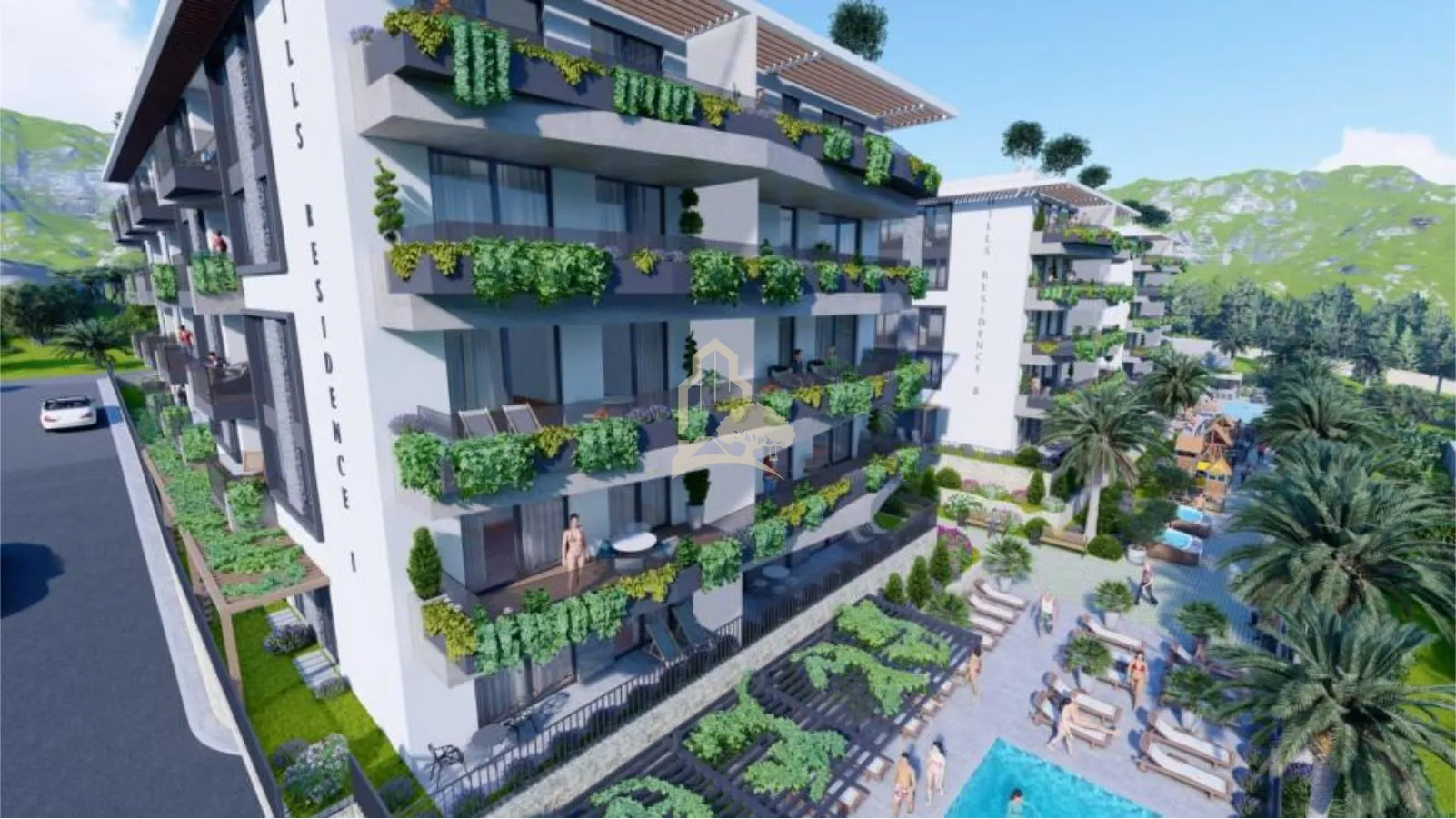 luksuznih 82 m2, 3-soban, 1. kat, makarska, hills residence, ii/101 - slika 2