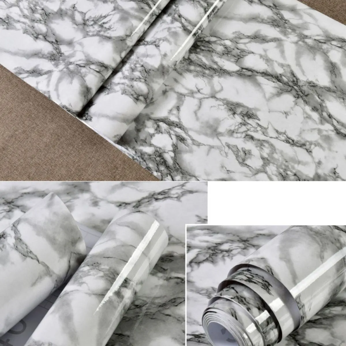 (5m x 60cm) samoljepljive folije s efektom mramora za kuhinju - slika 15