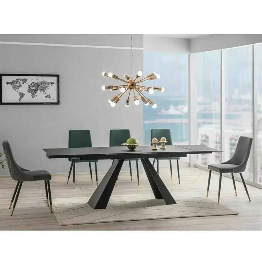 blagovaonski stol salvadore 160/240x90cm, materijal: kaljeno staklo - slika 4
