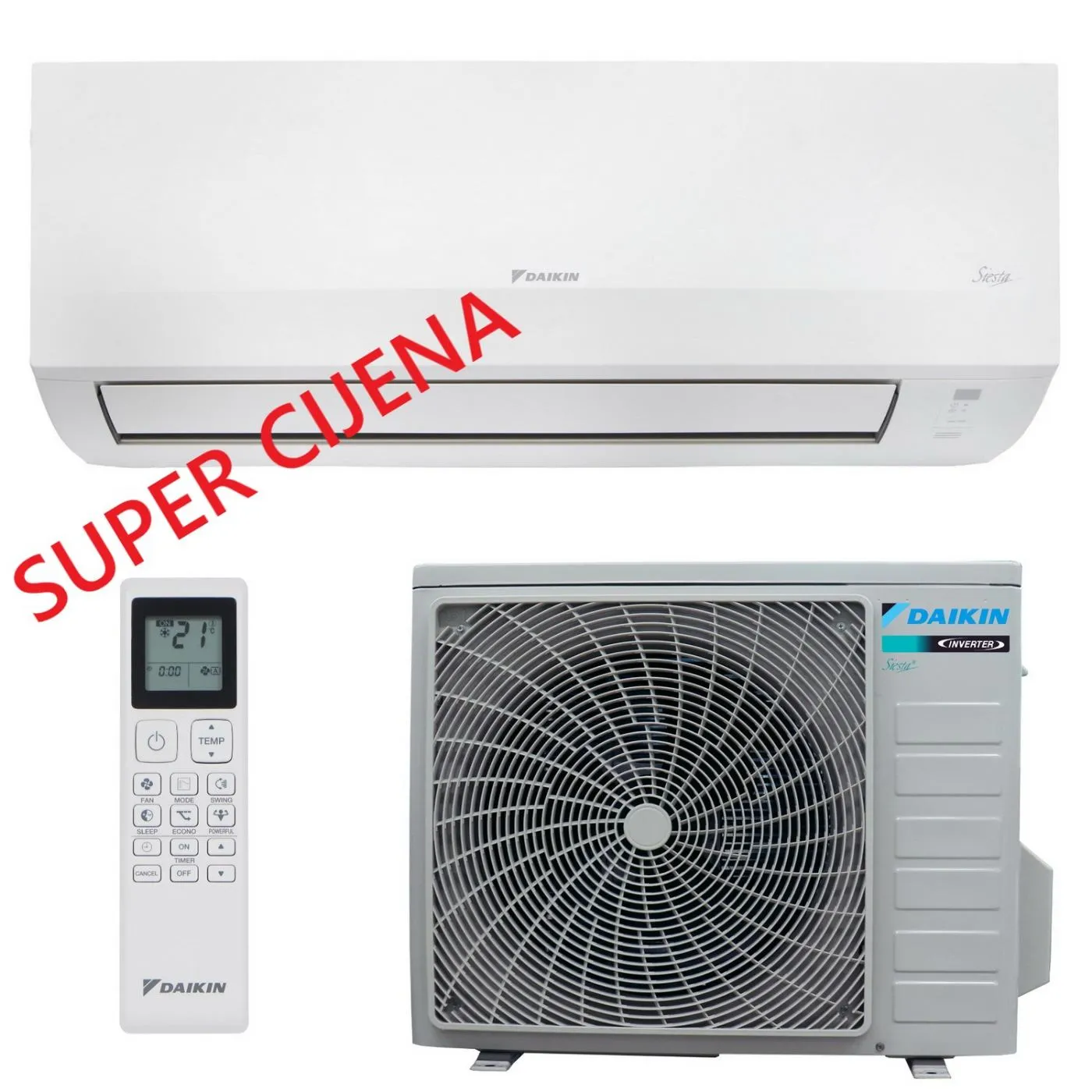 DAIKIN KLIMA UREĐAJ 3,5 kW - ATXC35E/ARXC35E - Siesta, za prostor do 35m2, A++ energetska klasa - Zagreb