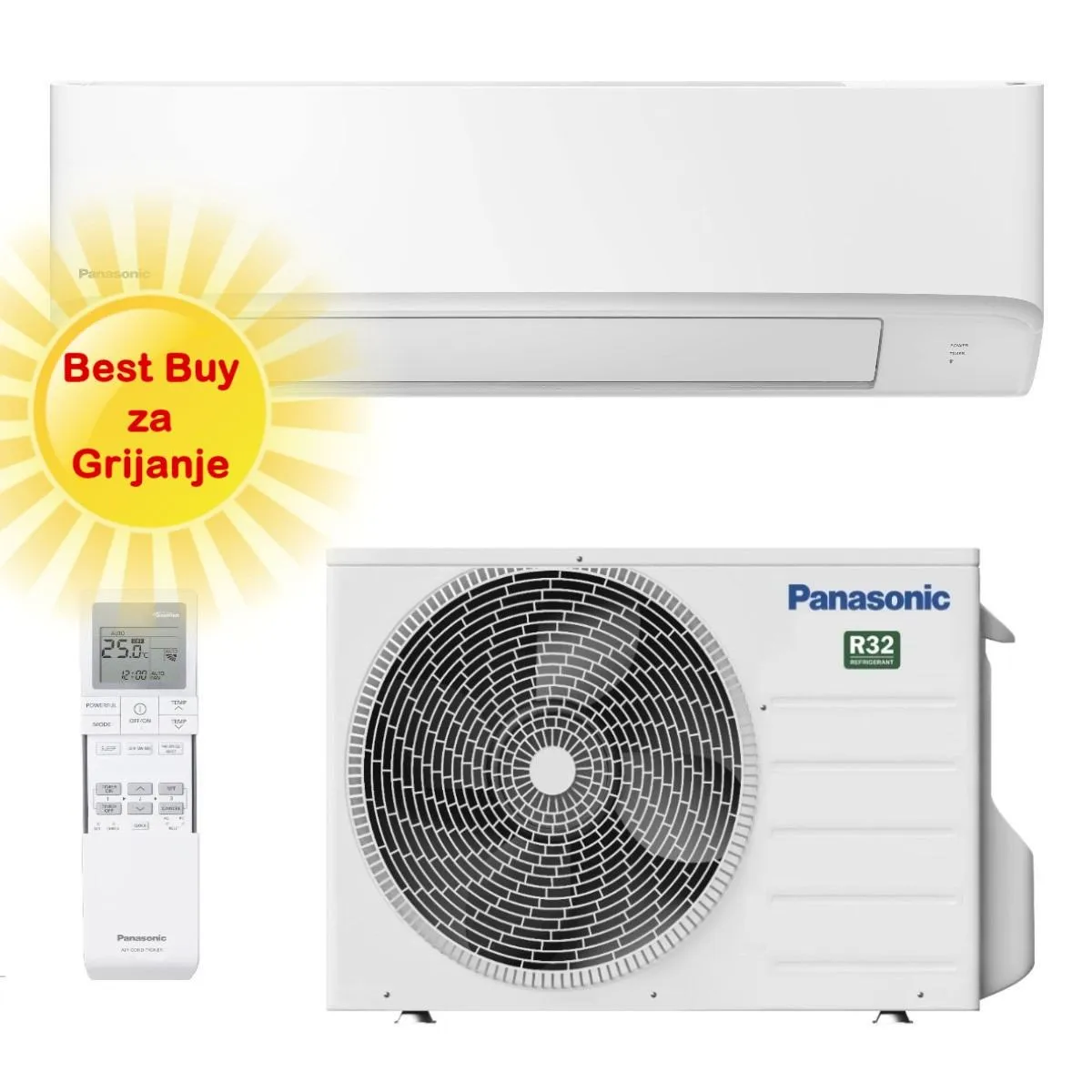 PANASONIC KLIMA UREĐAJ 4,2kW KIT-TZ42CKE - Kompaktni inverter, za prostor do 45m2, A++ energetska klasa, R-32 - Zagreb