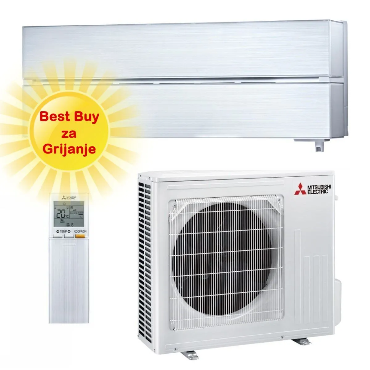 Mitsubishi Electric klima uređaj MSZ-LN50VGV/MUZ-LN50VG - 5 kW, kirigamine style, za prostor do 50m2, A+++ energetska klasa - Zagreb