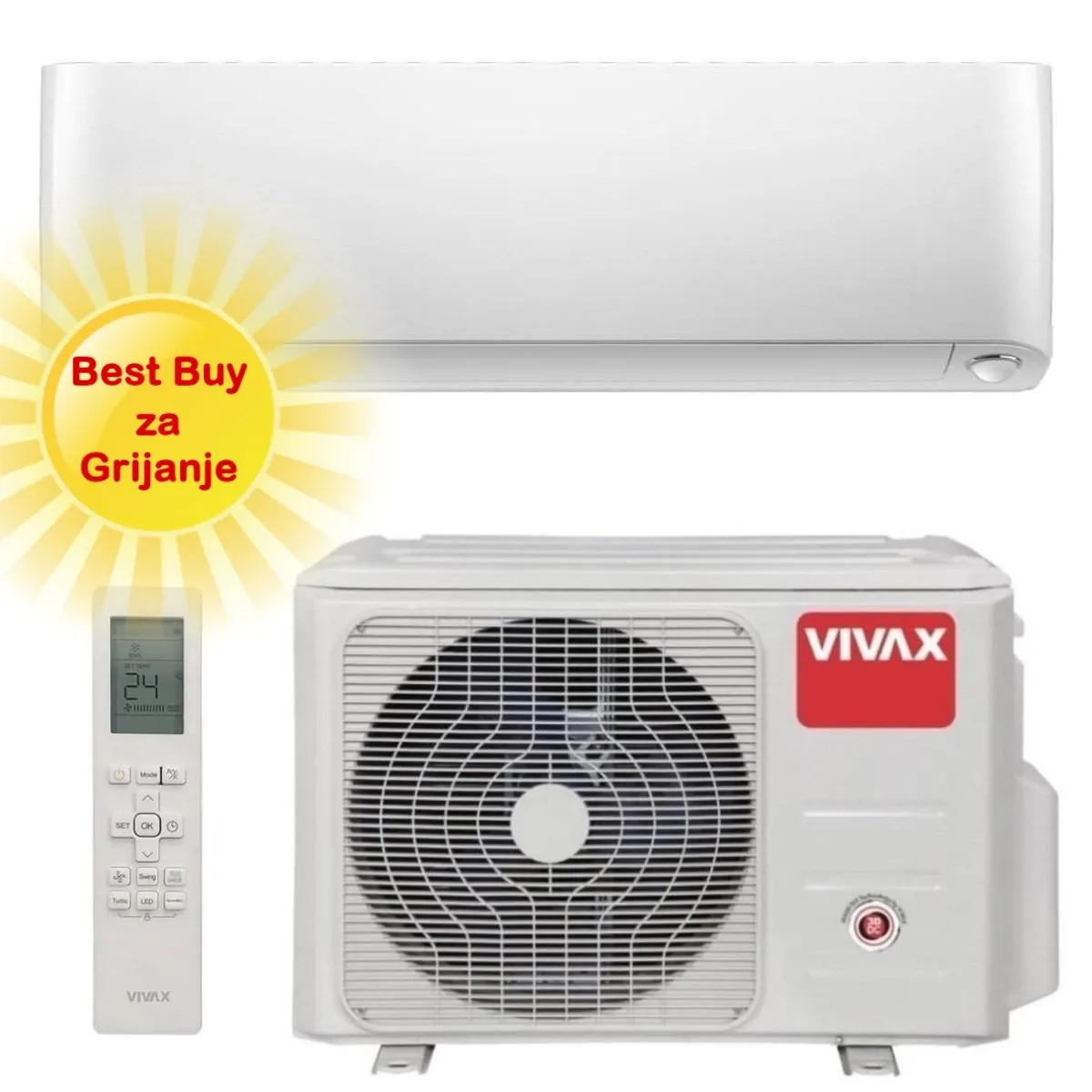vivax klima uređaj 3,52kw acp-12ch35aeyi - y design, za prostor do 35m2, a+++ energetska klasa - slika 1