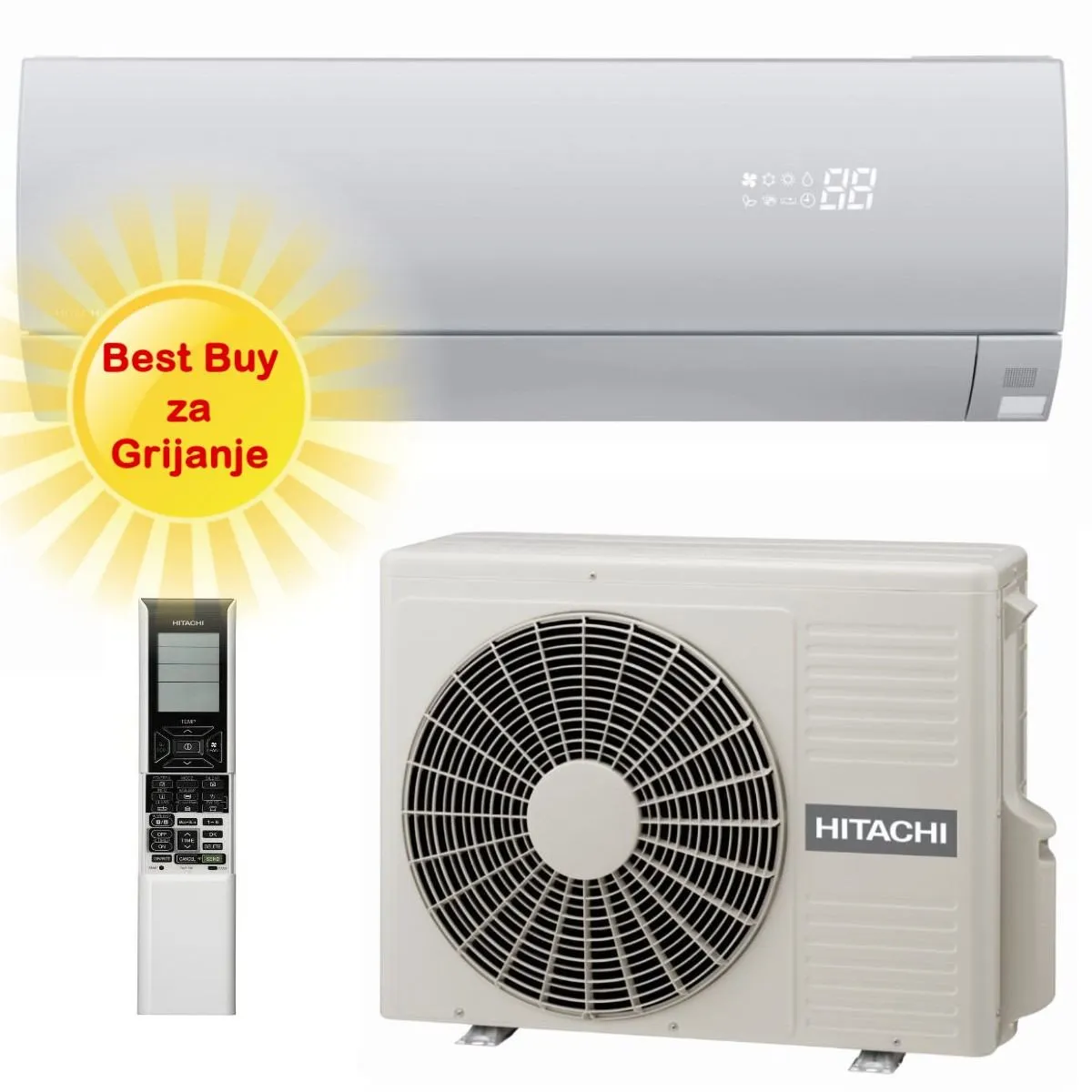 HITACHI KLIMA UREĐAJ 2,5 kW - RAK-25PSES/RAC-25WSE - LORAI AIR PUR, za prostor do 25m2, A+++ energetska klasa, R-32 - Zagreb