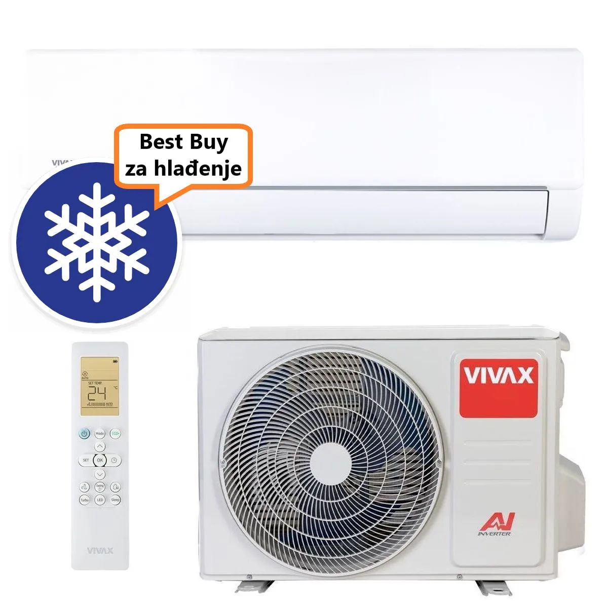 Vivax klima uređaj 2,64kW ACP-09CH25AEQI - Q PRO design, za prostor do 25m2, A++ energetska klasa - Zagreb