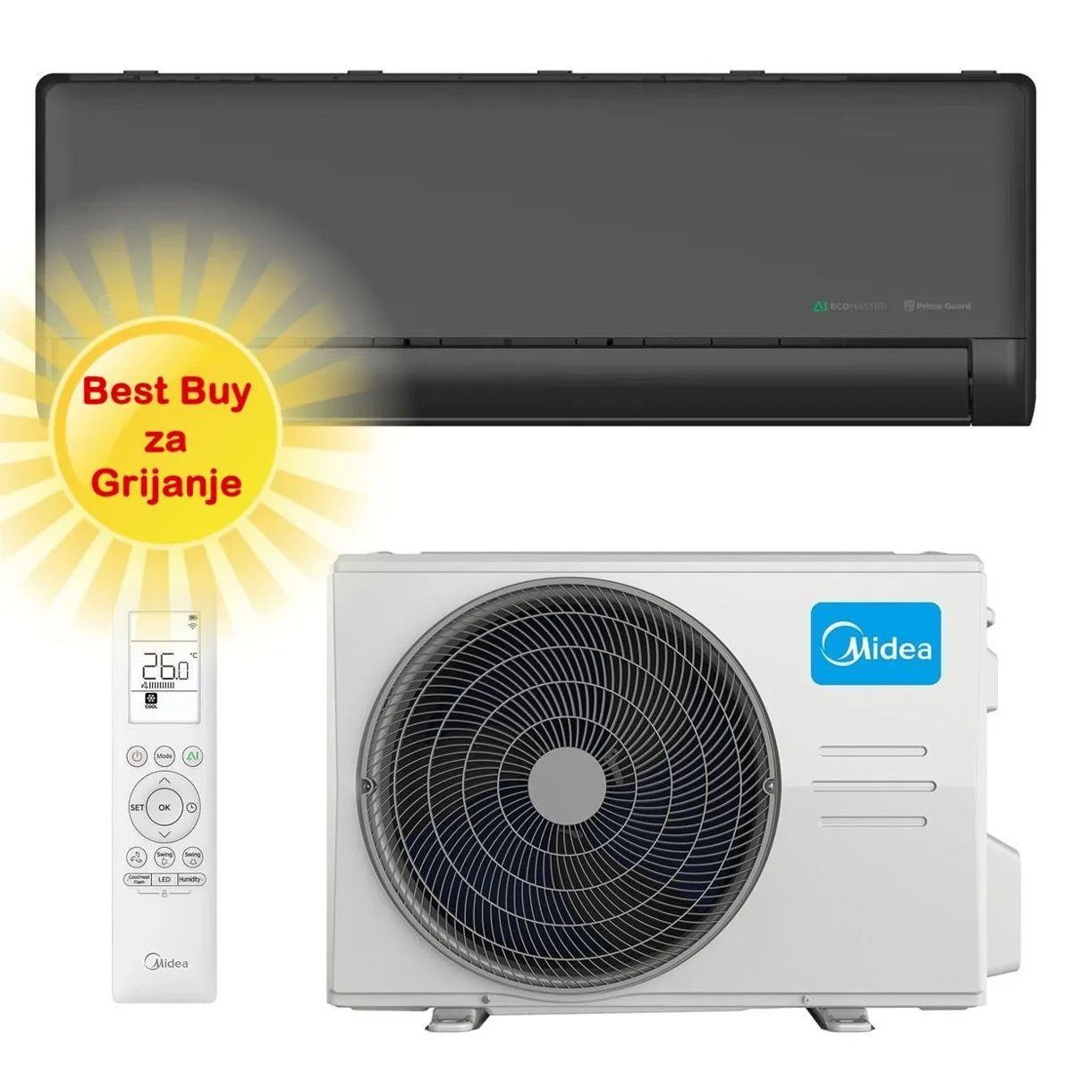 midea klima uređaj 5kw ezb-18rd6-i/mx4h-18rd6h-o solstice, za prostor do 50m2, a+++ energetska klasa - slika 1