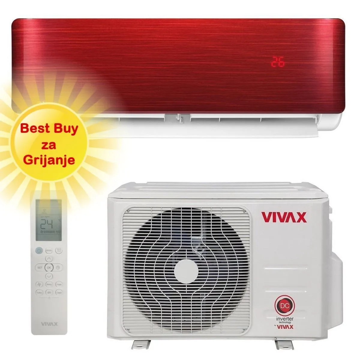 Vivax klima uređaj 3,52kW ACP-12CH35AERI+ - R+ design, za prostor do 35m2, A+++ energetska klasa - Zagreb