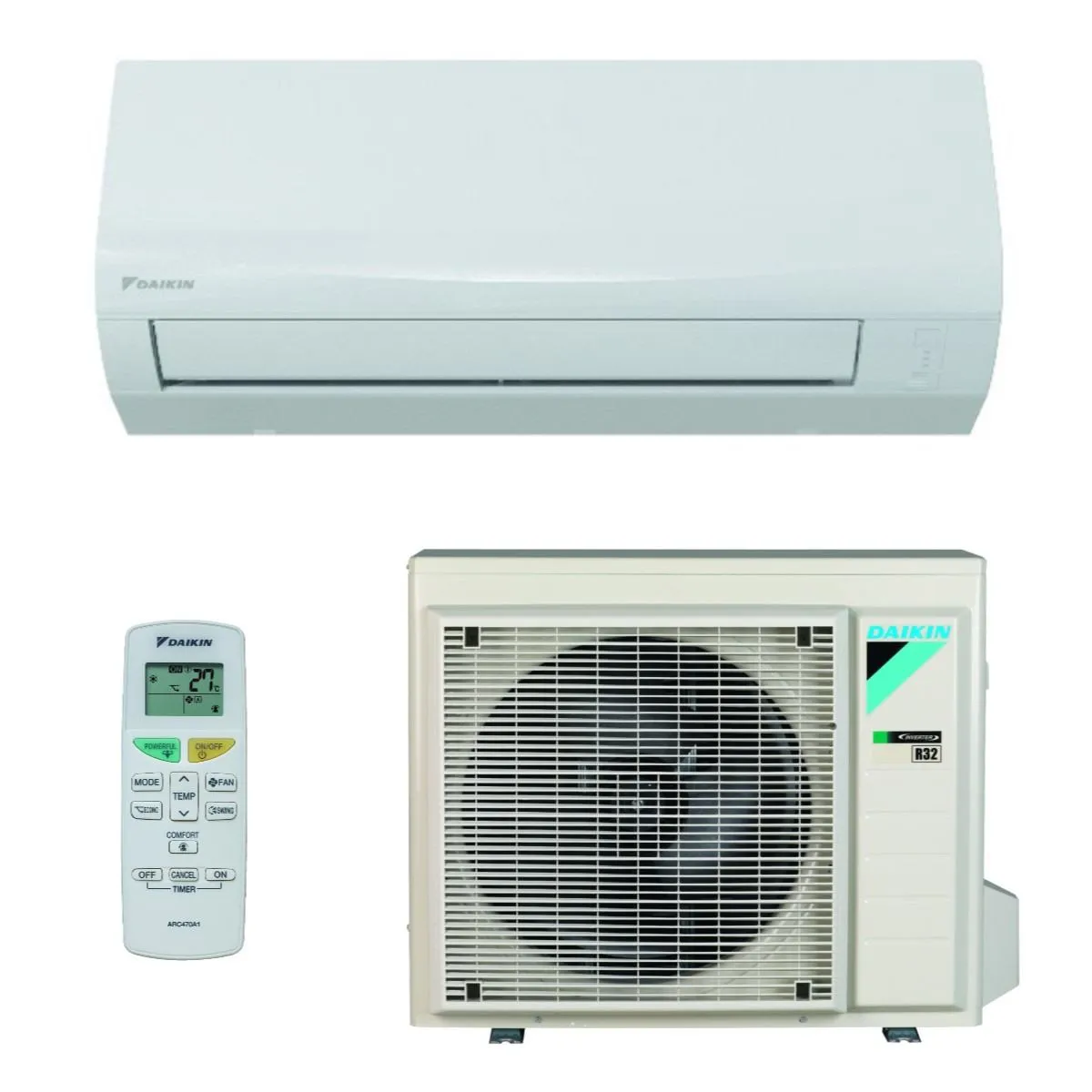 DAIKIN KLIMA UREĐAJ 4,2 kW - FTXF42F/RXF42F - Sensira, za prostor do 40m2, A++ energetska klasa, R-32 - Zagreb