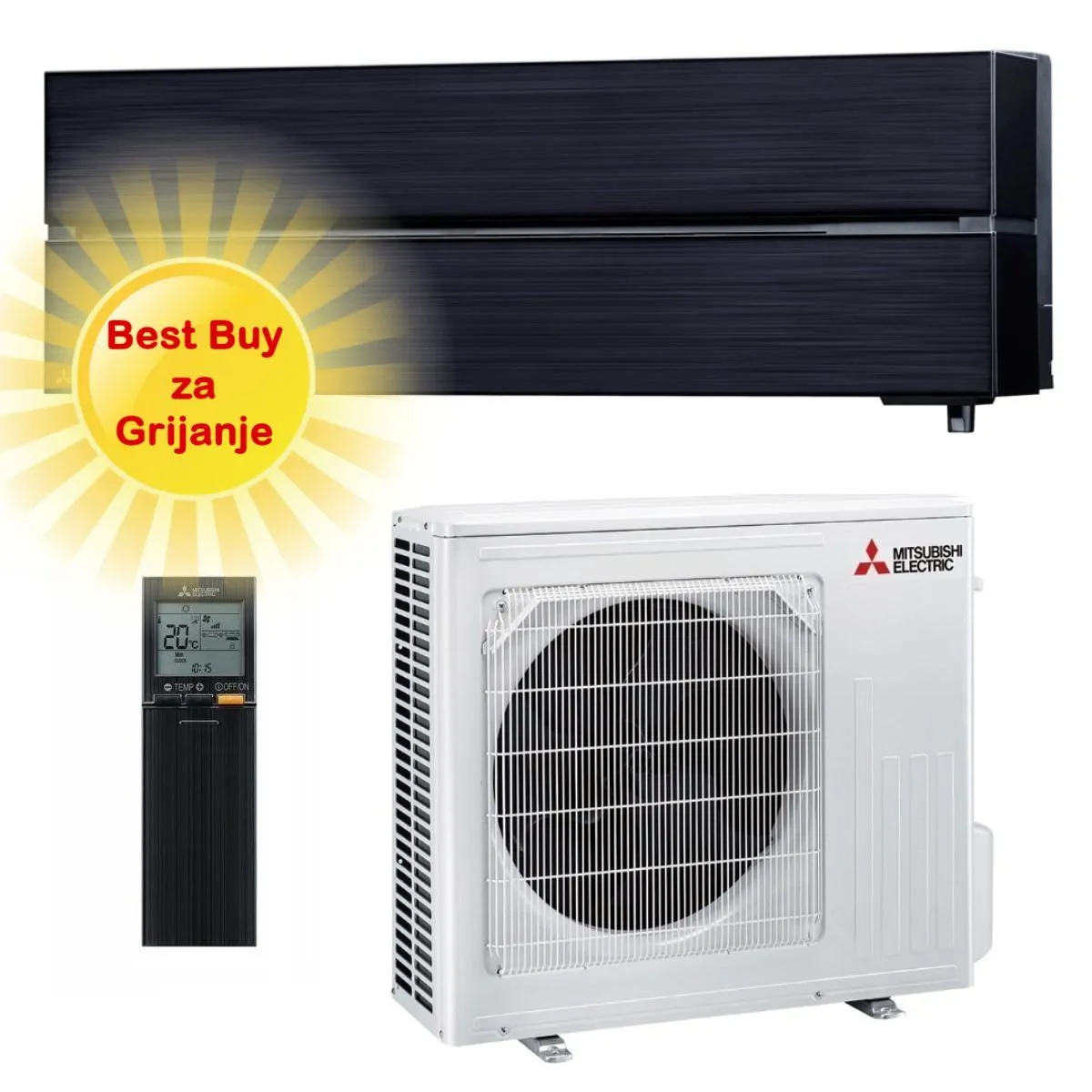 Mitsubishi Electric klima uređaj MSZ-LN50VGB/MUZ-LN50VG - 5 kW, kirigamine style, za prostor do 50m2, A+++ energetska klasa - Zagreb