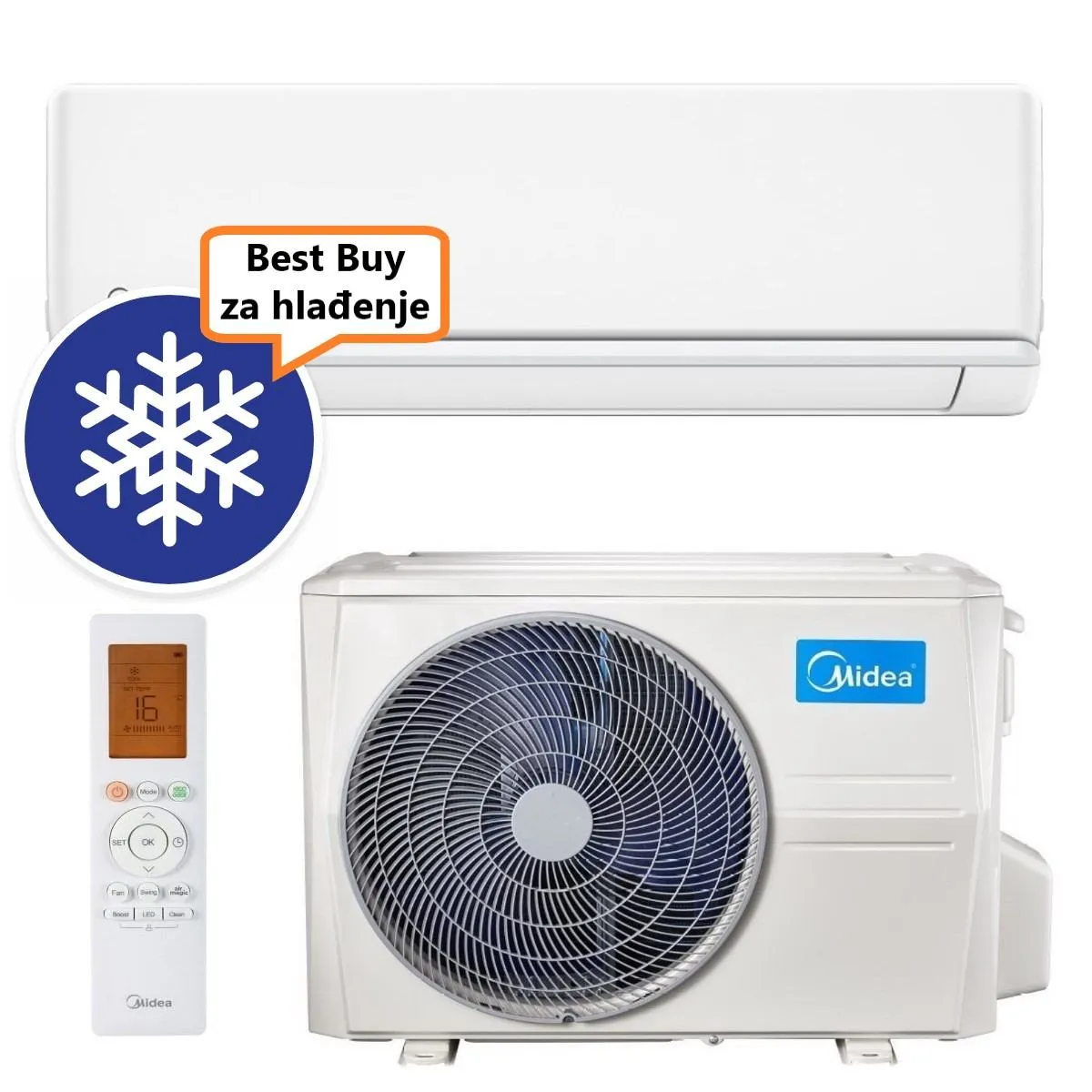 MIDEA KLIMA UREĐAJ MSAGBU-12HRFNX / MOX102-12HFN8 - XTREME SAVE INVERTER, za prostor do 35m2, A++ energetska klasa - Zagreb