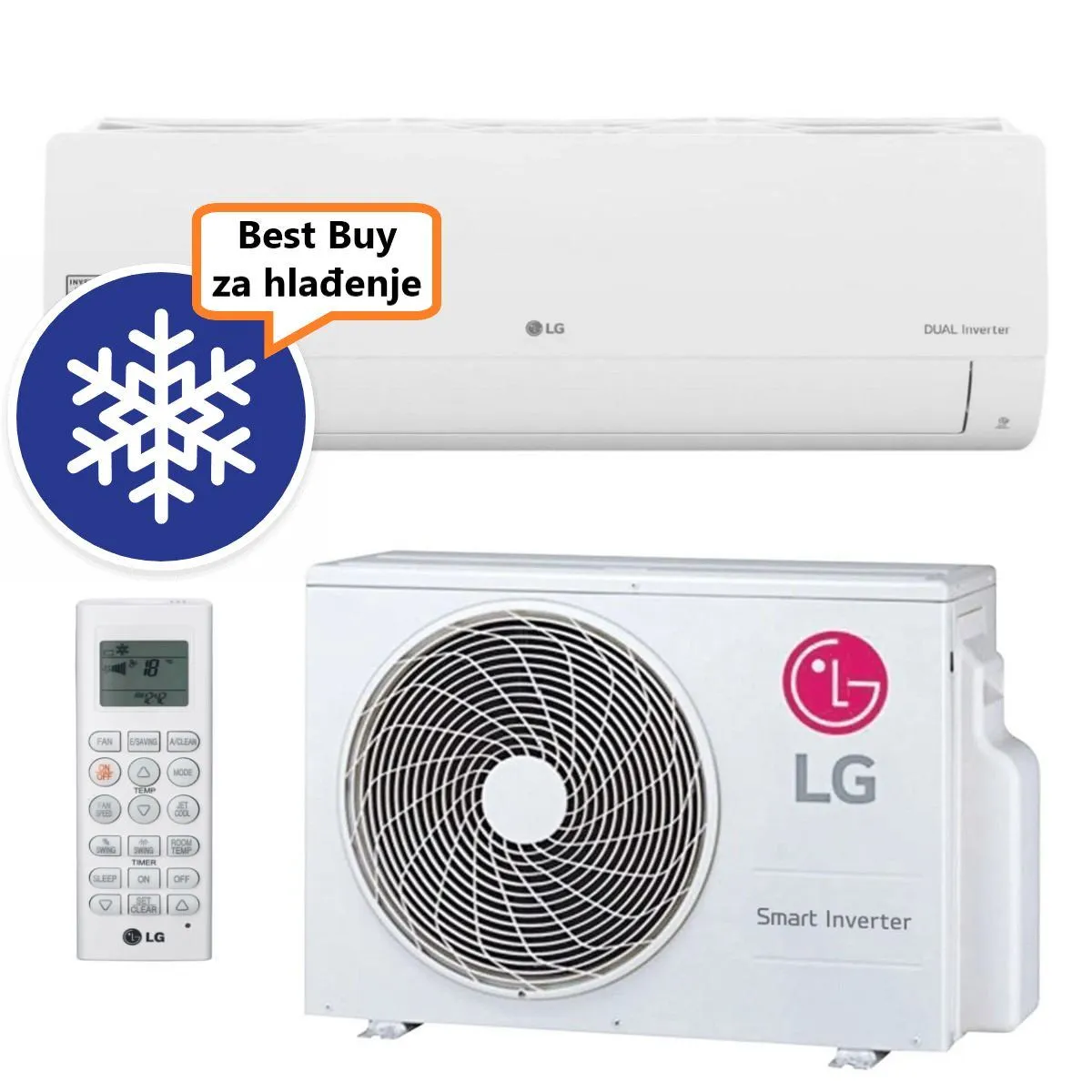 LG KLIMA UREĐAJ 3,5kW S12EC - DUAL INVERTER Wi-Fi, za prostor do 35m2, A++ energetska klasa, R32 - Zagreb