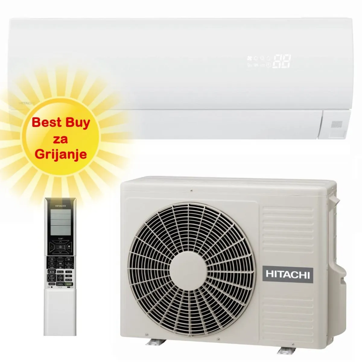 HITACHI KLIMA UREĐAJ 2,5 kW - RAK-25PSEW/RAC-25WSE - LORAI AIR PUR, za prostor do 25m2, A+++ energetska klasa, R-32 - Zagreb