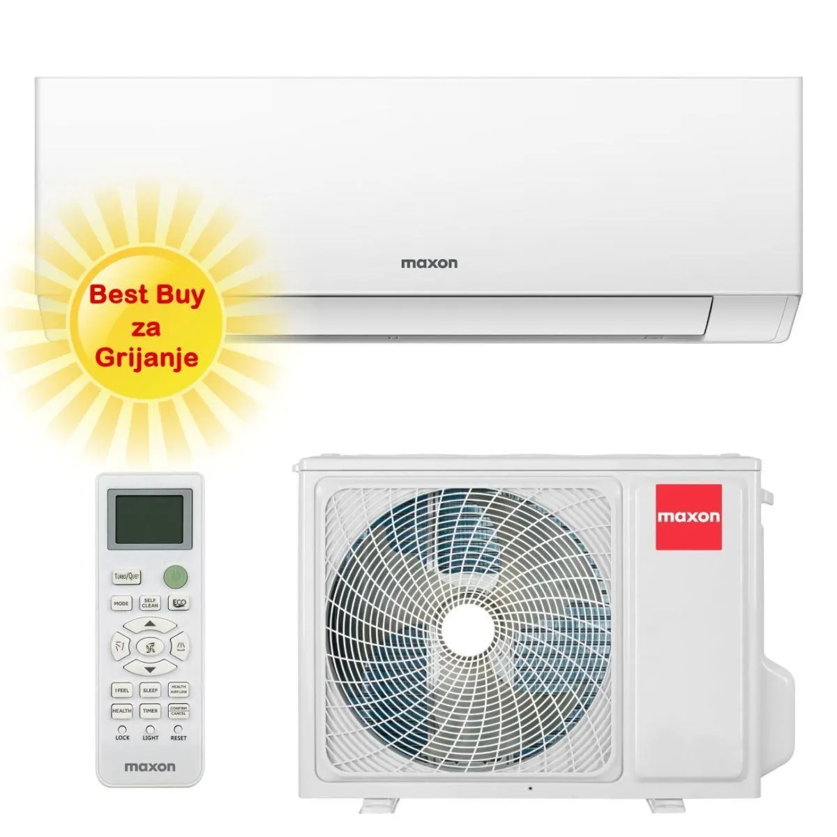 MAXON KLIMA UREĐAJ 5,3kW MX-18HB013i - Premium Bloom, za prostor do 50m2, A+++ energetska klasa - Zagreb