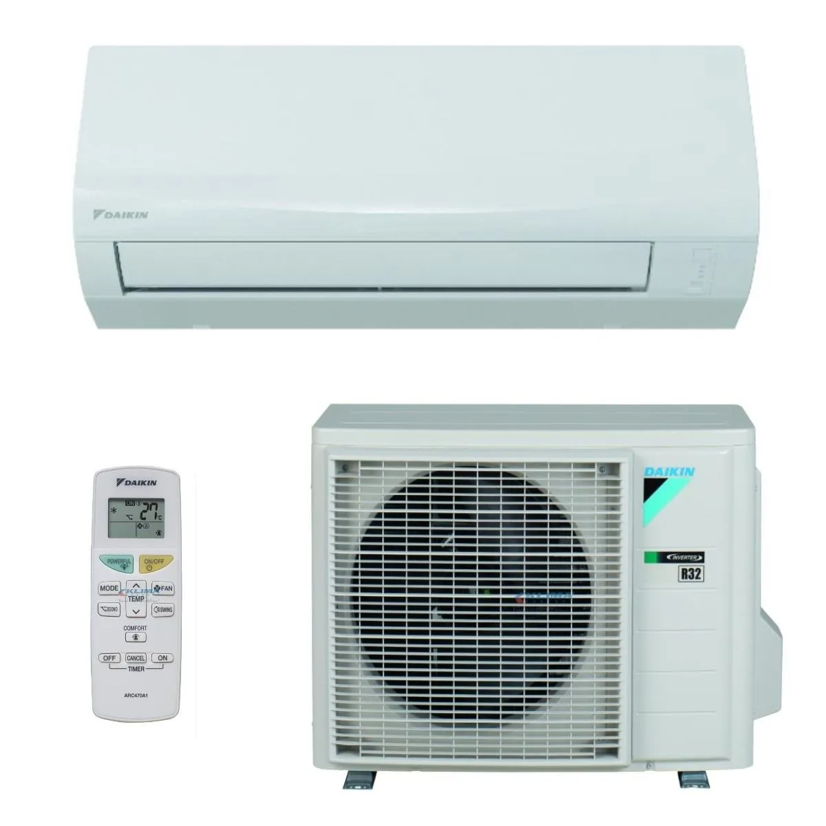 daikin klima uređaj 7,1 kw - ftxf71f/rxf71d - sensira, za prostor do 70m2, a energetska klasa, r-32 - slika 1