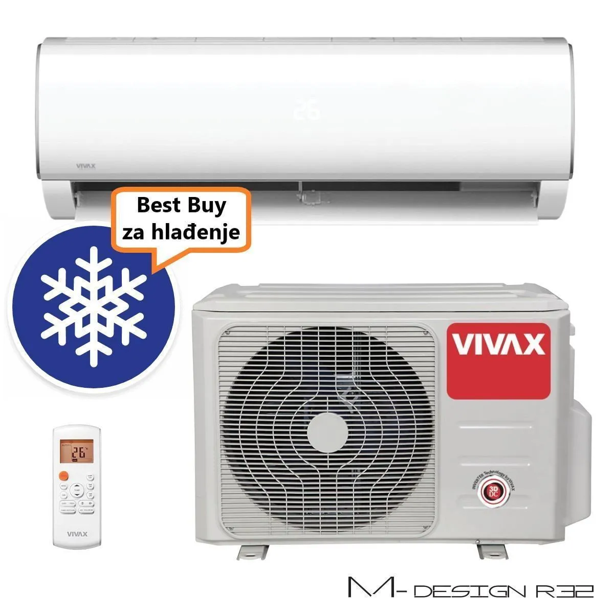 Vivax klima uređaj 7,03kW ACP-24CH70AEMI - M design, za prostor do 70m2, A++ energetska klasa - Zagreb