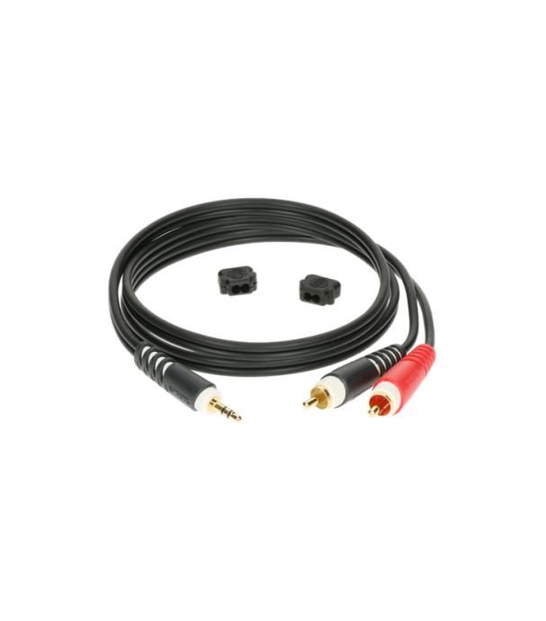 klotz ay7-0100 mini jack - 2 x činč 1m kabel - slika 2