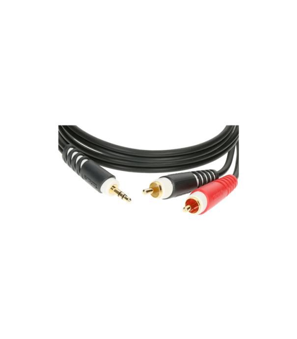 klotz ay7-0100 mini jack - 2 x činč 1m kabel - slika 3
