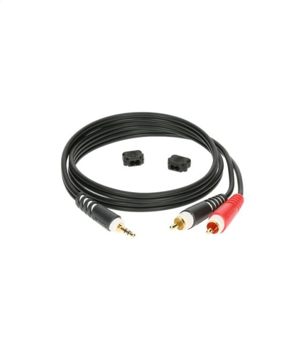 klotz patch ay7-0300 mini jack - 2 x činč 3m kabel - slika 2
