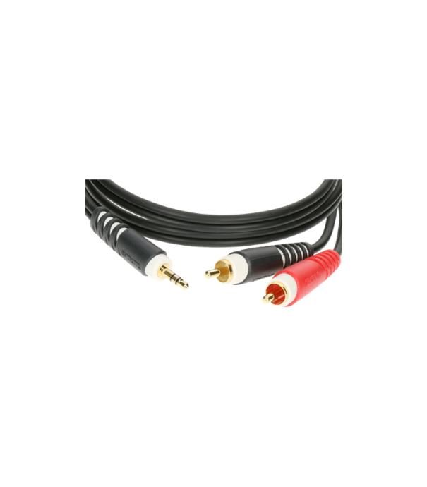 klotz patch ay7-0300 mini jack - 2 x činč 3m kabel - slika 3