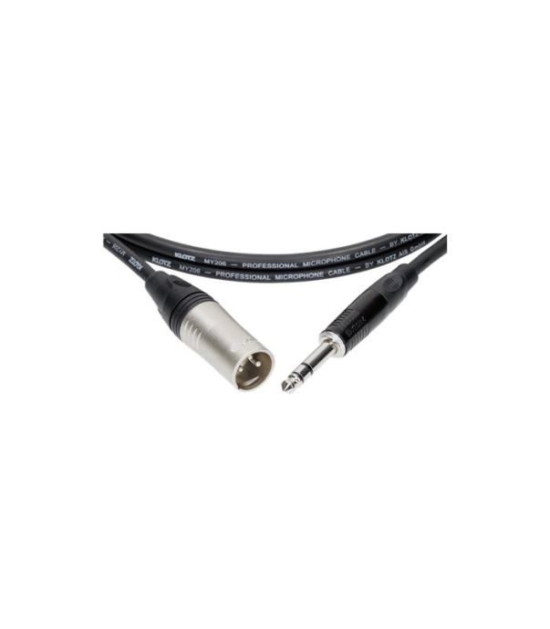klotz patch m1ms1k1000 10m xlr m - 6,3 stereo jack kabel - slika 3
