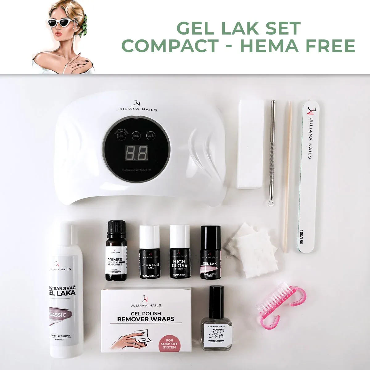 Gel lak set – Compact – HEMA FREE - Zagreb