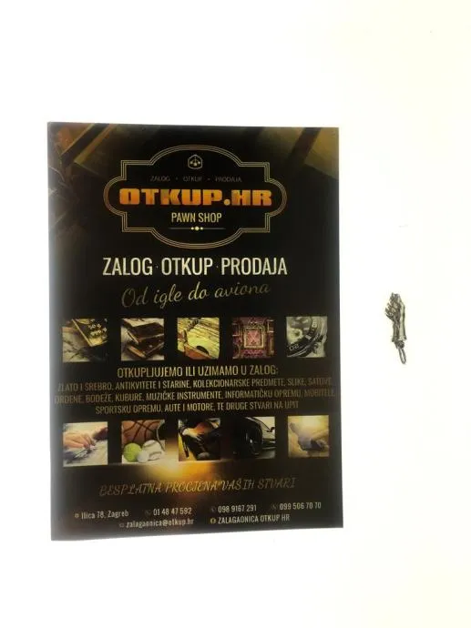 srebrni privjesak 1.29g (.925) / r1, rate !! - slika 3