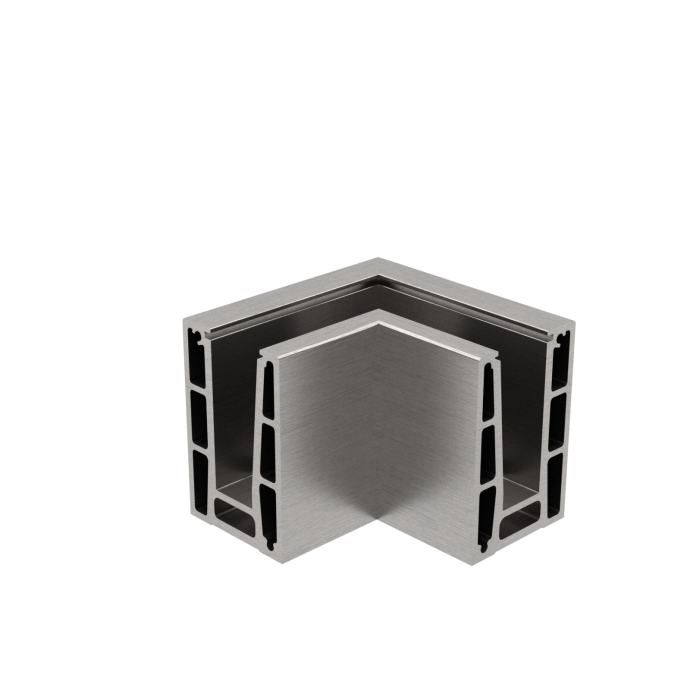 kontinuirana aluminijska vodilica za staklene ograde bv 4500 - slika 3